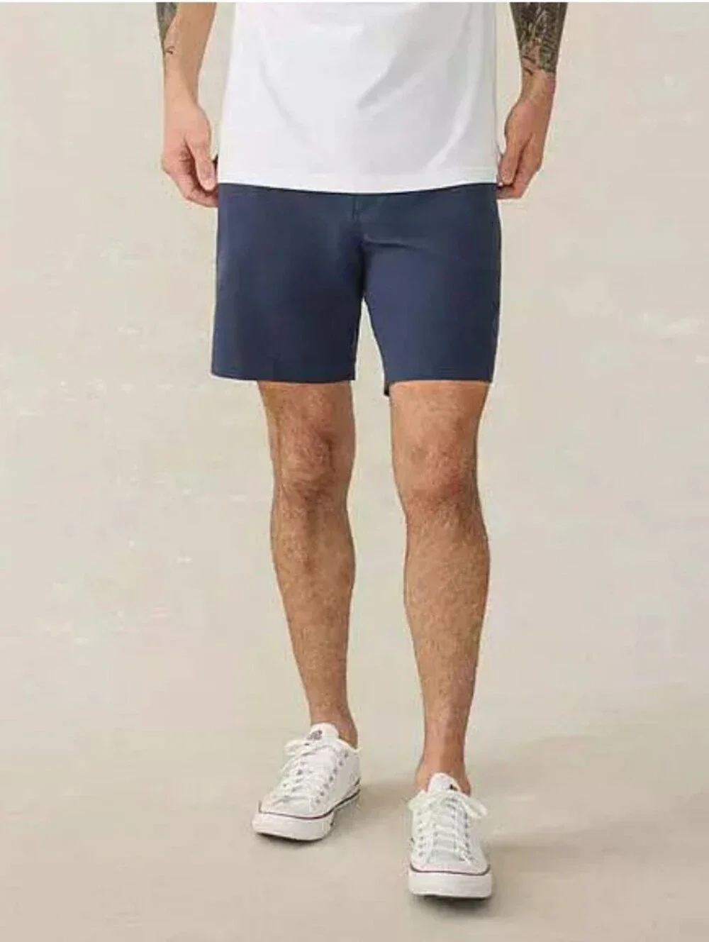 Faherty Navy Drawstring Shorts Men's Medium Casual Beach
